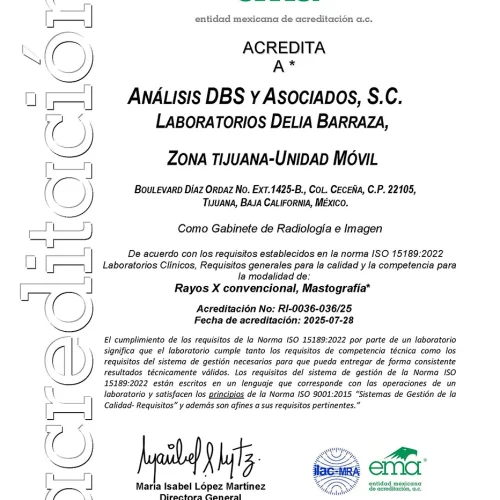 EMA Certificacion de Acreditacion Laboratorio 2