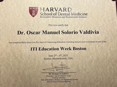 Dr. Solorio ITI Education Week Boston Certification